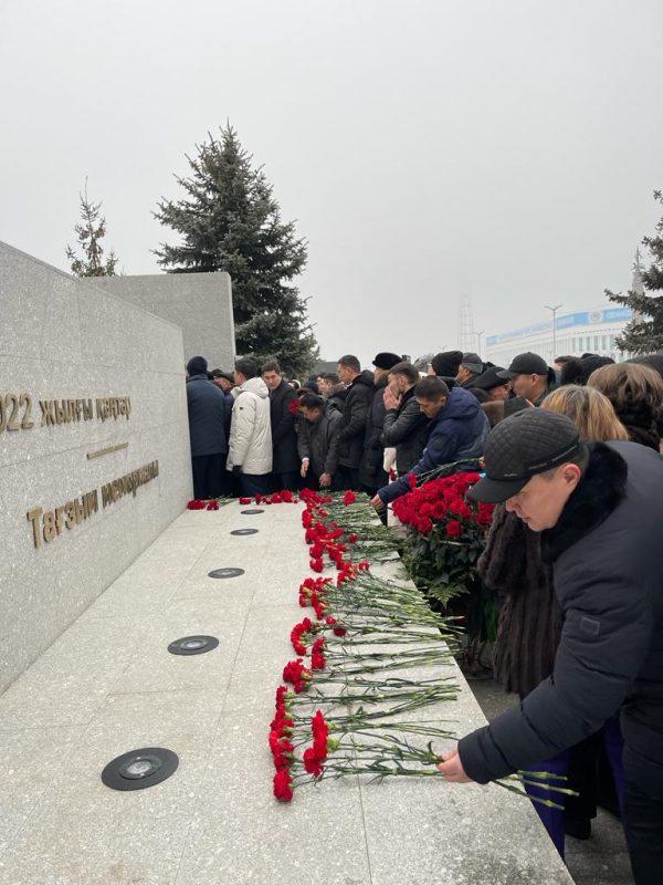 Мемориал памяти жертв январских событий в Алматы