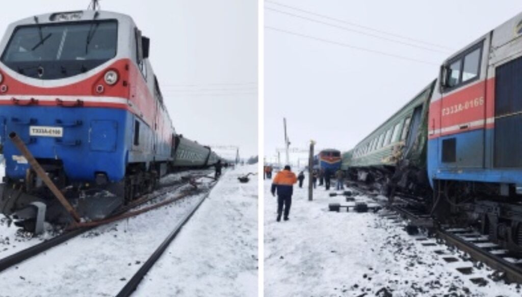 Без пострадавших: поезд сошел с рельсов в Актюбинской области