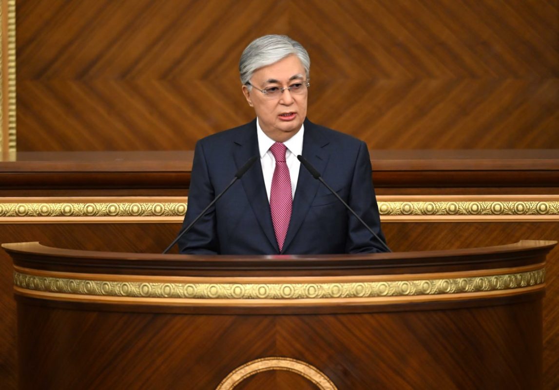 Президент Казахстана на выступлении перед парламентом