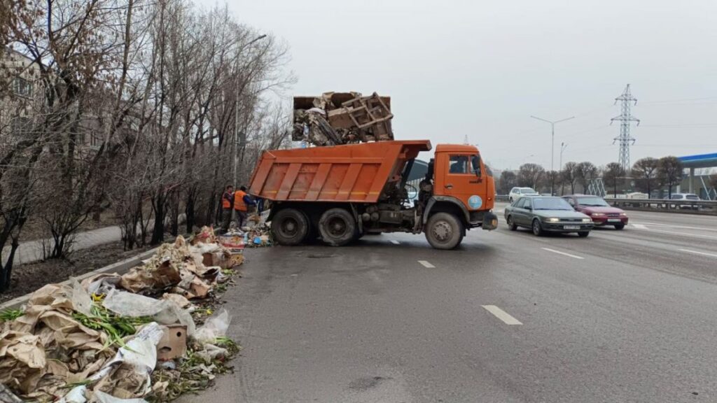 От цветочных рынков в Алматы после 8 марта образовались стихийные свалки