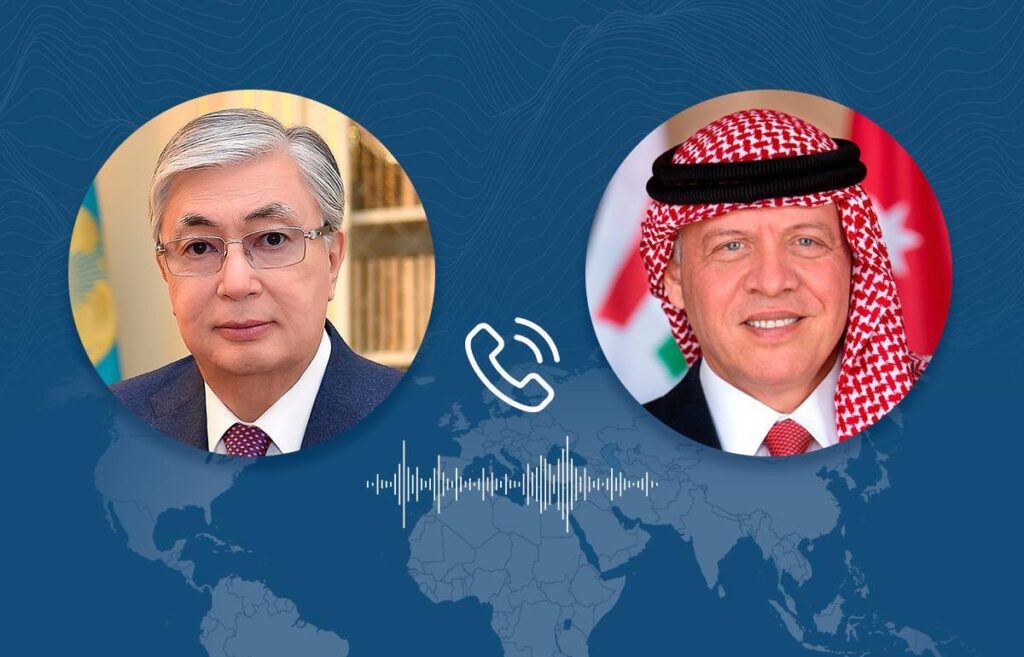 Президент Казахстана Токаев провел телефонный разговор с королем Иордании