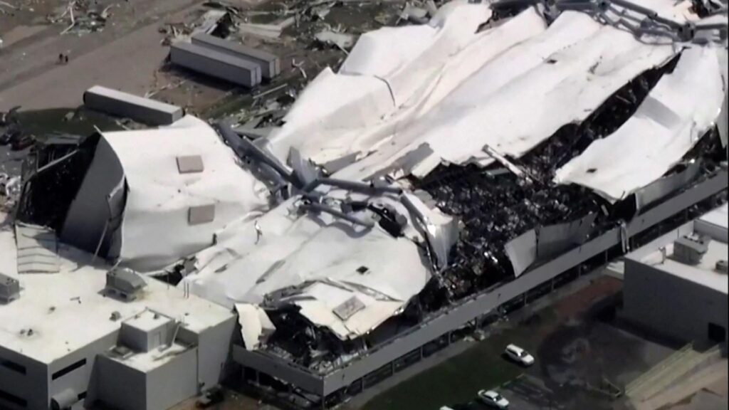 Pfizer plant in North Carolina damaged by tornado