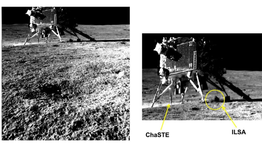 Индийская организация космических исследований опубликовала фото зонда «Викрам» на поверхности Луны