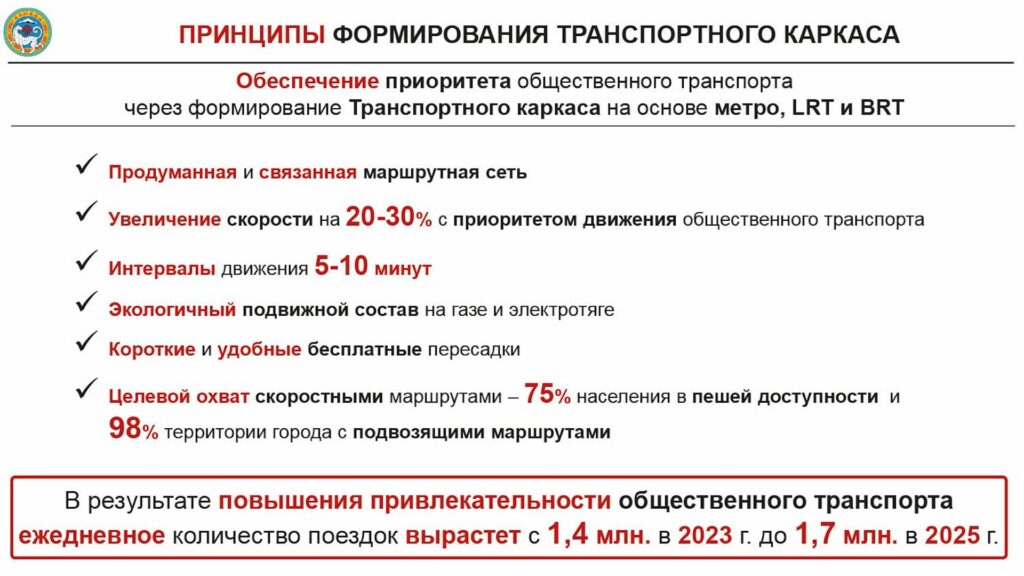 Пересадки на общественном транспорте с учетом LRT и BRT будут бесплатными