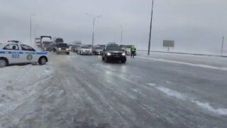 В Кызылординской и области Улытау введено ограничение движения на трассах