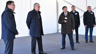 Президент посетил стройки объектов водоснабжения в Алматы