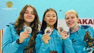 Женская сборная Казахстана завоевала серебряную медаль на чемпионате Азии по пулевой стрельбе