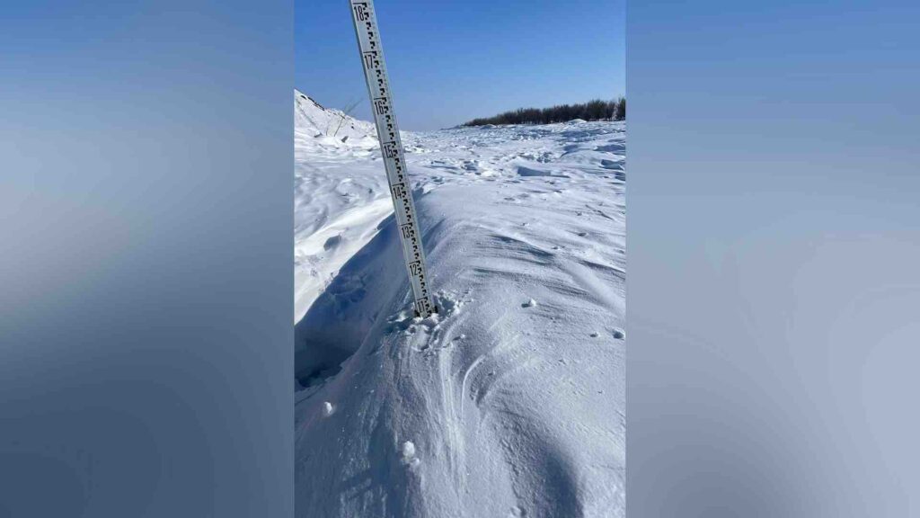 Нынешней зимой в Казахстане выпало снега в два раза больше нормы