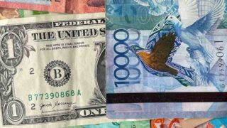 Курс доллара вырос на 0,49 тенге за 25 апреля