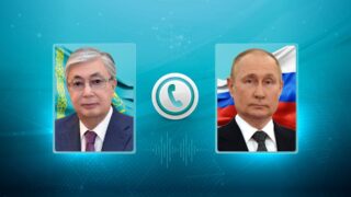 Президенты Казахстана и России провели телефонный разговор
