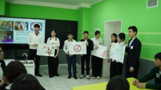 В учебных организациях Астаны проведены лекции о вреде курения