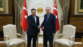 Эрдоган встретился с Олжасом Бектеновым