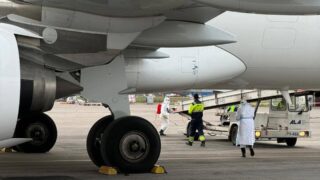 Очаг в самолете из Дели с подозрением на холеру закрыт
