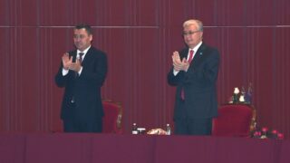 Президенты Казахстана и Кыргызстана побывали на концерте мастеров искусств