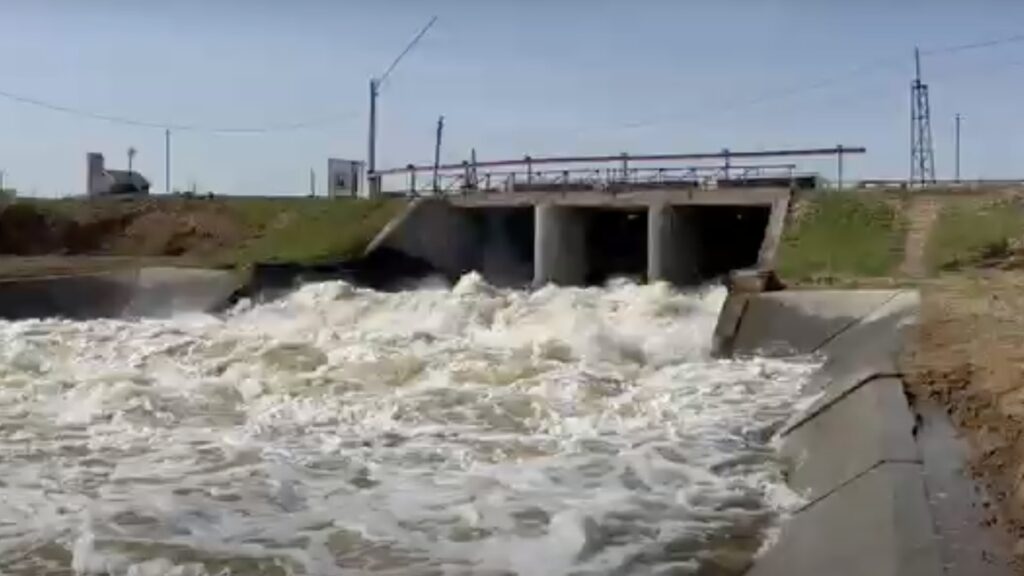 Списк воды в водохранилище Казахстана