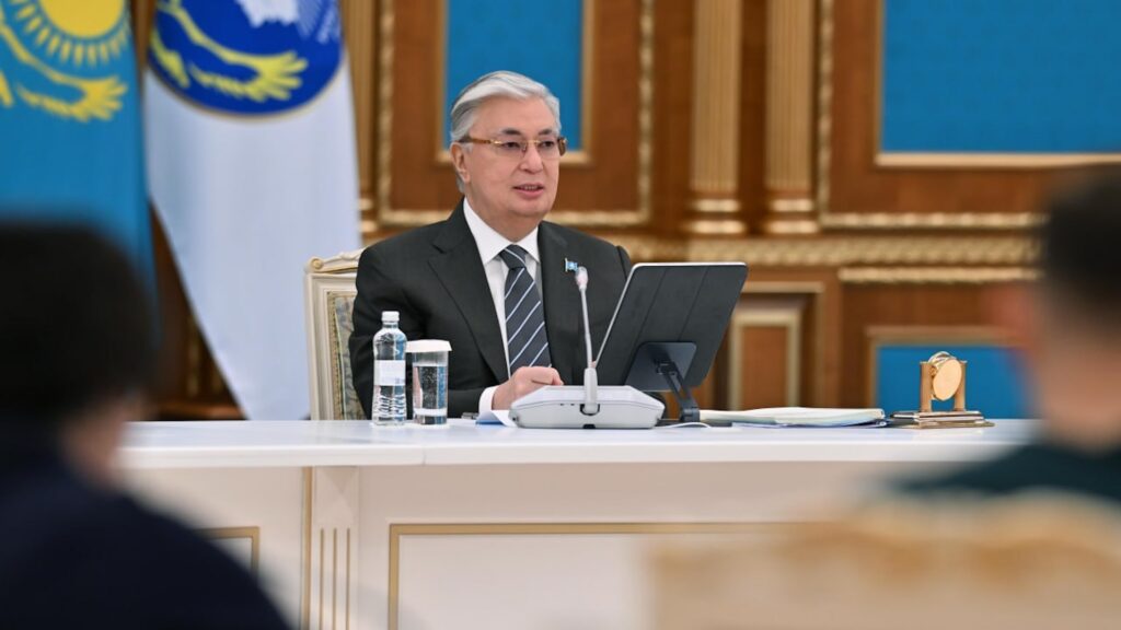 Токаев говорит на Ассамблеи народов Казахстана
