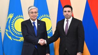 Президент Республики Казахстан встретился с главой парламента Армении Аленом Симоняном
