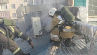 14 человек эвакуированы при пожаре кафе в Кызылорде