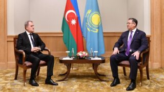 Состоялась встреча глав МИД Казахстана и Азербайджана