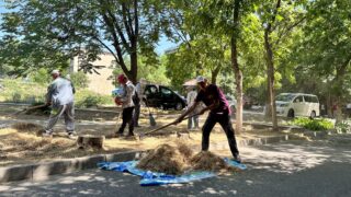 В Шымкенте в рамках акции «Таза Қазақстан» очистили берега главной водной артерии города