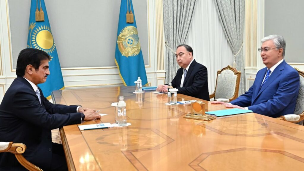 Встреча Посла Катара в Казахстане Абдалла бин Хусейна Джабера с Касым-Жомартом Токаевым