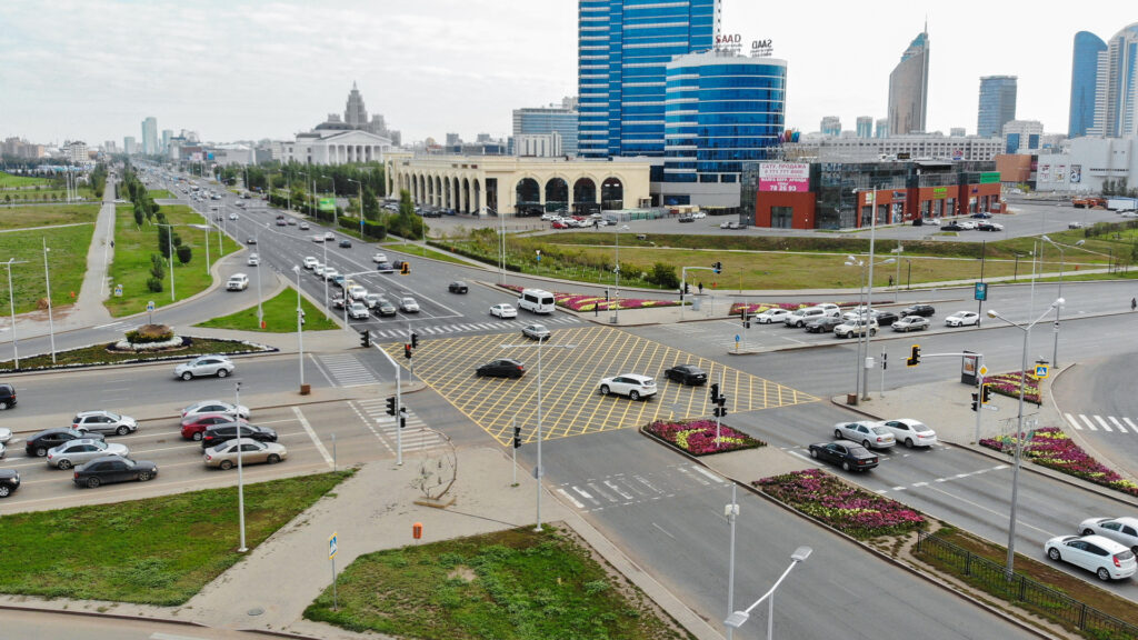 Перекресток в Астане