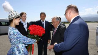 Генсек ООН Антониу Гутерриш в Алматы