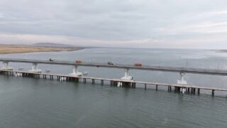 На Бухтарминском водохранилище открыли самый длинный мост в Казахстане