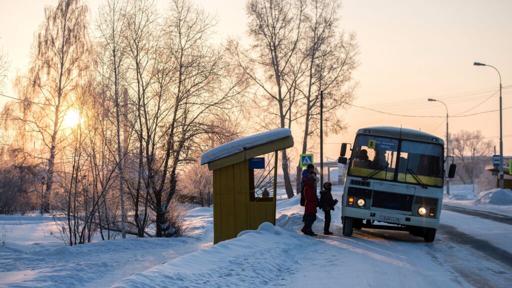 Остановка пригородного автобуса