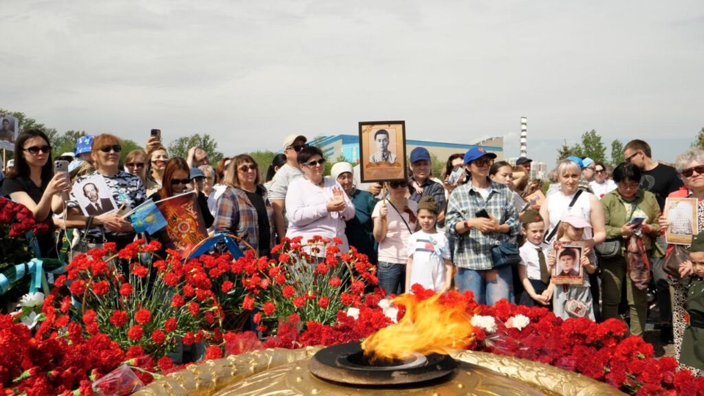 Иллюстрация — В Астане прошло мероприятие ко Дню Победы – «Бейбіт аспан астында»
