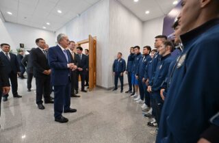 Президент встретился с национальной сборной по боксу