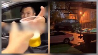 Как полиция Алматы остановила блогеров-нарушителей