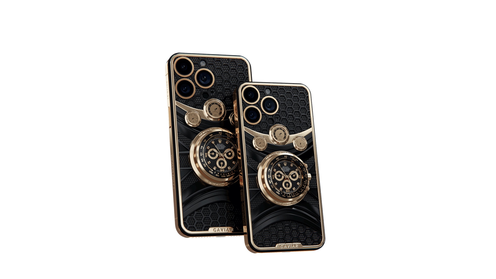 Представлен очень дорогой iPhone со встроенными золотыми часами Rolex