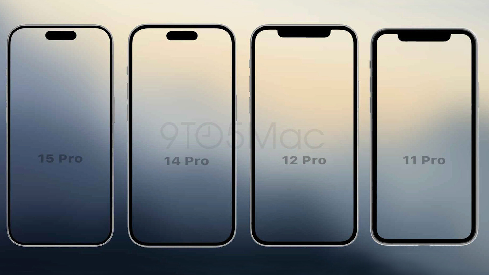 iPhone 15 Pro: Новые схематические изображения фронтальной панели и рекордно тонкие рамки