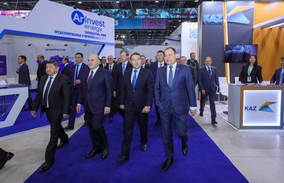 Что делали премьер-министры Казахстана, Кыргызстана, Беларуси и России на выставке «ИННОПРОМ. Казахстан»