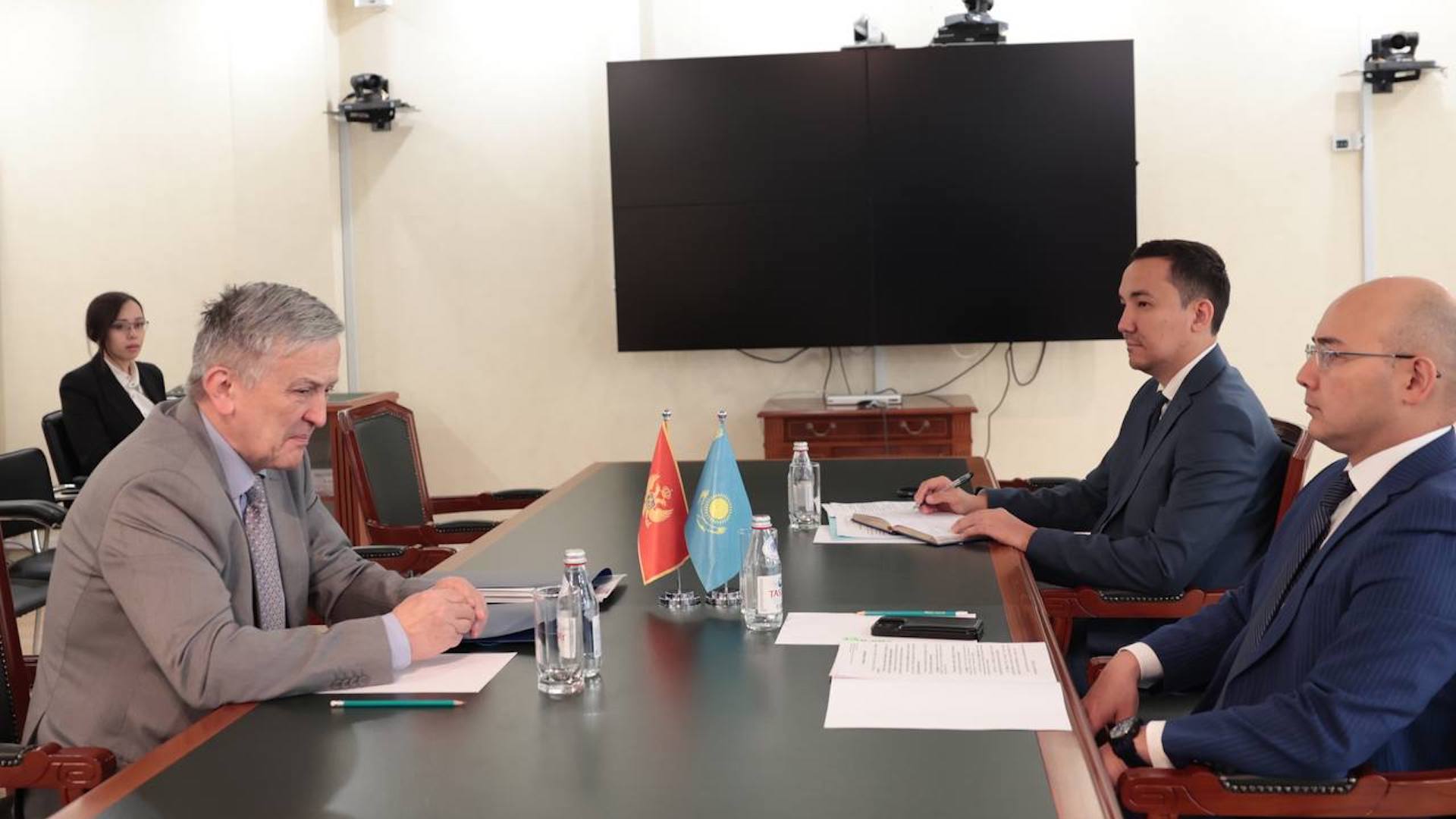 Глава МНЭ встретился с Чрезвычайным и Полномочным послом Черногории в Казахстане Милорадом Шчепановичем